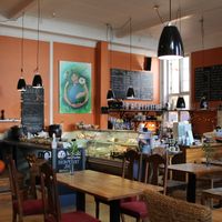 indoor seatings at Cafe Gaya in Aarhus