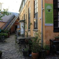 nice outdoor seatings at Cafe Gaya in Aarhus