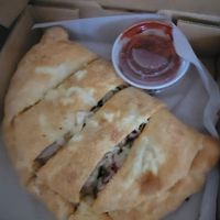 Vegan Calzone at Promise Pizza in Round Rock