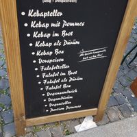 Menu at Bei Taki in Munich