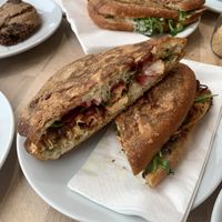Harissa cauliflower sandwich  at The Flour Pot Bakery in Worthing