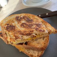 Vegan toastie  at The Flour Pot Bakery in Worthing