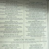 Vegetarian Section  at Kashmir Indian Cuisine in Salem