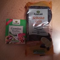 Vegan Alnatura products at Müller in Budapest