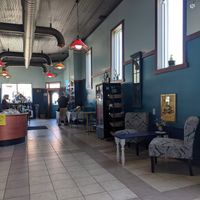 View from table in the back at Curiosi-Tea House in Winona