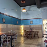 Tables at the back at Curiosi-Tea House in Winona