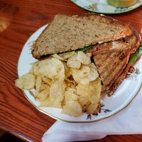 Pastrami sandwich at Curiosi-Tea House in Winona