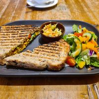 Tofu sandwich at Bumbles' Rest Cafe in Ambleside
