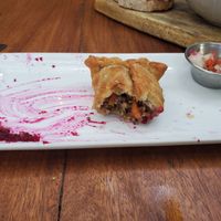 vegan empanada at El Facon in Santa Teresa