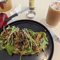 Avocado and mushroom toast at The Bakery in Santa Teresa