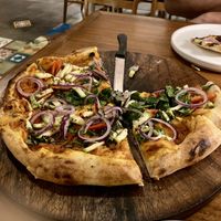 Veggie Pizza without cheese (must specify)  at The Bakery in Santa Teresa