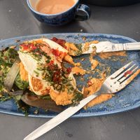 I intended to take a before photo but it was such a stunning breakfast i started eating right away  at The Bridge in Langport