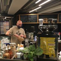 Cashier at Down Under. at Down Under Coffee in New York City