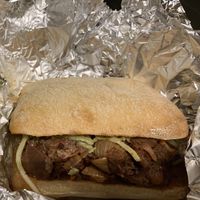 Jackfruit sandwich   at Down Under Coffee in New York City