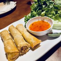 Vegan fried egg rolls, option to make as lettuce wrap  at Thai Sapa in Springdale