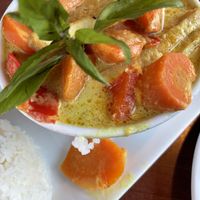 Yellow curry with tofu and veggies  at Thai Sapa in Springdale