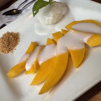 Mango sweet & sticky rice  at Thai Sapa in Springdale