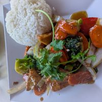 Orange tofu at Thai Sapa in Springdale