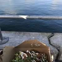 By the nearby quayside  at Sloth and Sparrow in Falmouth