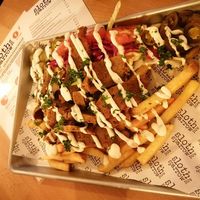 Loaded kebab fries at Sloth and Sparrow in Falmouth