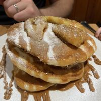 Biscoff pancakes  at Sloth and Sparrow in Falmouth