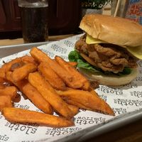 Chicken burger   at Sloth and Sparrow in Falmouth