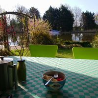 Ontbijt op de veranda.  at De Groene Mus  in Wervershoof