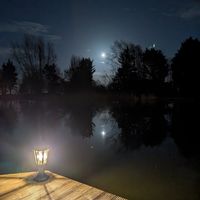 Beautiful moon watching at De Groene Mus  in Wervershoof