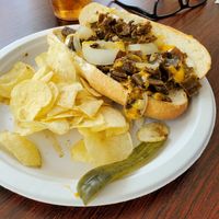 Cheesesteak at The Beehive Cafe in Berkeley Springs