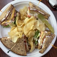 Turkey club sandwich   at The Beehive Cafe in Berkeley Springs