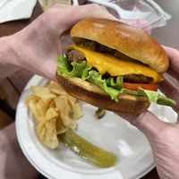 Beehive burger   at The Beehive Cafe in Berkeley Springs