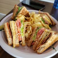Turkey Bacon Club at The Beehive Cafe in Berkeley Springs