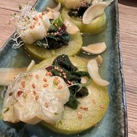 The red spinach was so so good!  at WakaMama in Central Singapore