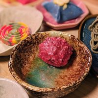 Vegan Pink Ferrero Rocher at WakaMama in Central Singapore