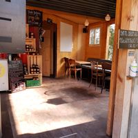 Indoor seating at Kleine Freiheit in Zurich