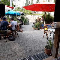Outdoor seating at Kleine Freiheit in Zurich