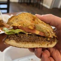 Impossible burger   at Hungry Vegan in Savannah