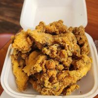 Buffalo fried oyster mushrooms at Hungry Vegan in Savannah