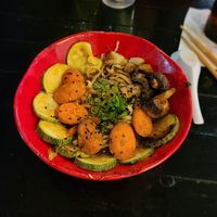 Vegan ramen at BueyCup in La Paz