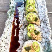 good catch spicy “tuna” (not on menu anymore)  at Lucky Robot in Austin