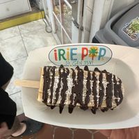 Waffle pop  at Irie Pops in St John