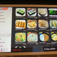 Vegan menu continued!  at On a Roll Sushi in Birtinya