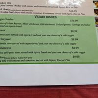 Great selection of vegan dishes.  #Veganuary at Harambe in Columbia