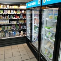 Frozen vegan meats and plant milks at The Plantbase Store - Lewisham in South East London