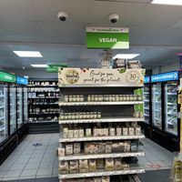 Vegan section  at The Plantbase Store - Lewisham in South East London