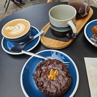 Vegan Afgan cookie. at Lot Sixty One Coffee in Valletta