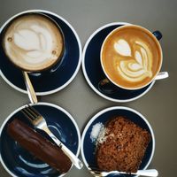 Coconut bread and flapjack. Vegan and delisch at Lot Sixty One Coffee in Valletta
