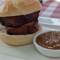 Tageskarte: Nicht-Leberkäse at Café Waltenbergstüberl in Seeon