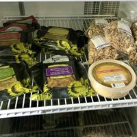 Vegan, Gluten-free vege pate, a few flavours, hummus and walnuts  at Au Naturel in Sutton