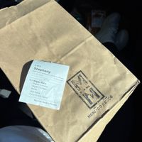 Vegan chicken taco + red salsa was my fave! They have lots of fruit and other Mexican snacks that pass as vegan.   at Crearéé (FKA Mercado Mexico) in Bishop